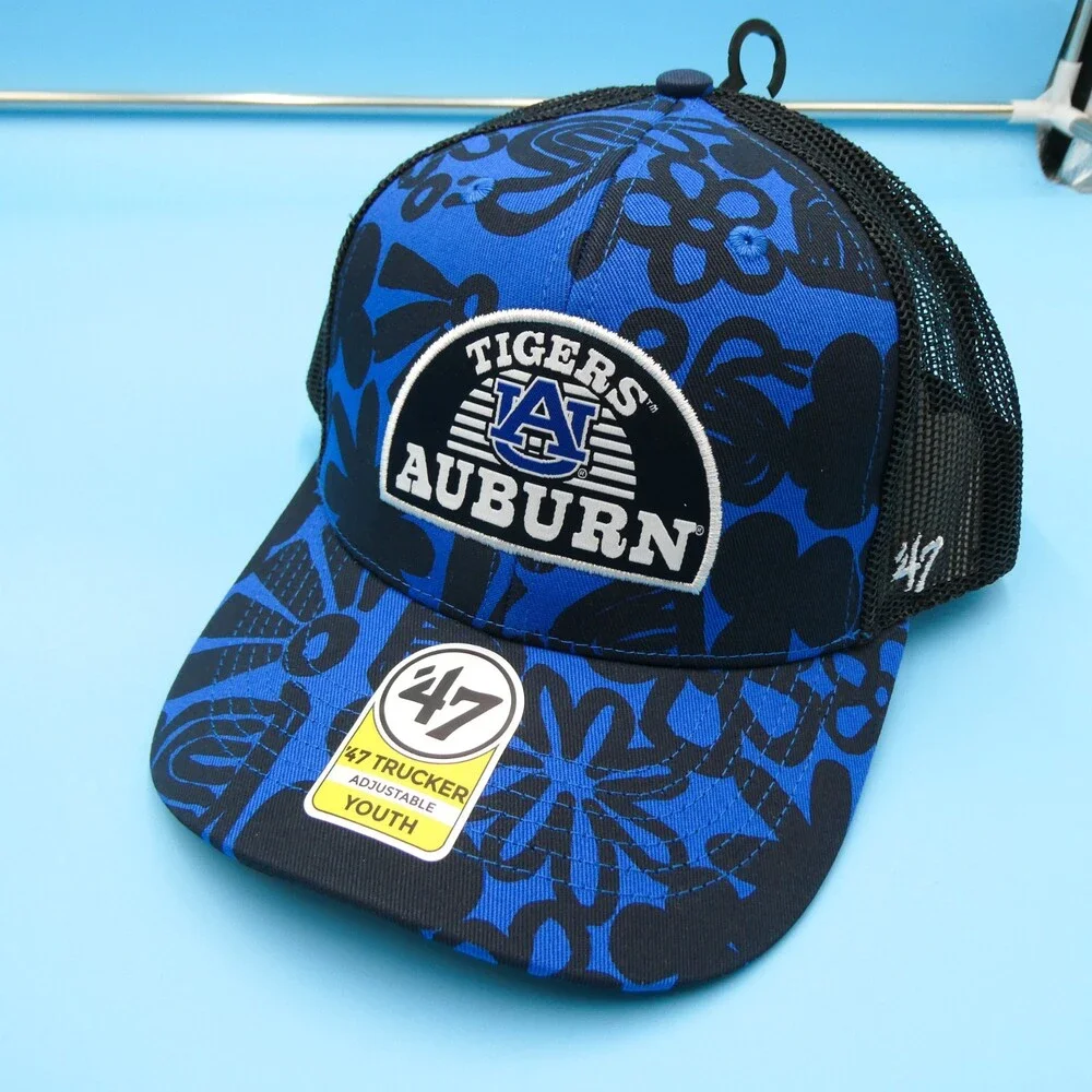'47 Brand Auburn Tigers Youth Hat‎ Boys Blue Snapback Trucker Mesh College New